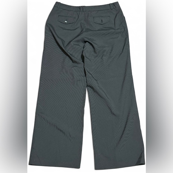 Alfani Black and Gray Pinstripe Wide Leg Pants Women’s Size 14 - Picture 2 of 3